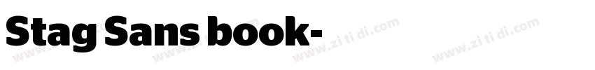 Stag Sans book字体转换